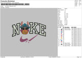 Nike Stitch Halloween Embroidery File 5 sizes