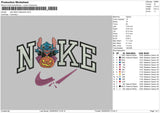 Nike Stitch Halloween Embroidery File 5 sizes