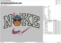 Nike Stitch Halloween Embroidery File 5 sizes