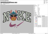 Nike Stitch Halloween Embroidery File 5 sizes