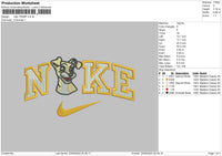 Nike Dog Boy Embroidery File 6 sizes