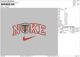 Nike Ts Embroidery File 6 sizes