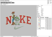 Nike Ts 1412 Embroidery File 6 sizes