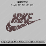 Nike Lv 1C Embroidery File 4 size