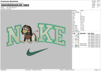 Nike Slinky Embroidery File 6 sizes