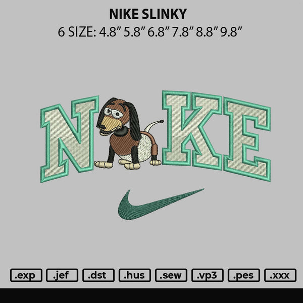 Nike Slinky Embroidery File 6 sizes