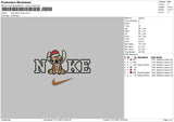 Nike Stitch Xmas Embroidery File 4 size