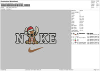 Nike Stitch Xmas Embroidery File 4 size