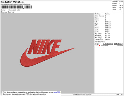 Nike + Swoosh