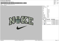 Nike Swoosh Storm Embroidery File 6 sizes
