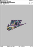 Nike Swoosh Hinata Embroidery File 6 sizes