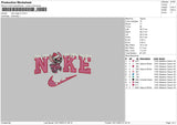 Nike Angel Xmas V4 Embroidery File 6 sizes