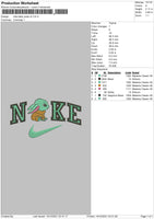 Nike Baby Yoda Embroidery File 4 size