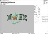 Nike Baby Yoda Embroidery File 4 size