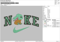 Nike Baby Yoda Embroidery File 4 size