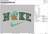 Nike Baby Yoda Embroidery File 4 size