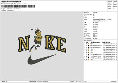 Nike Barry B Embroidery File 6 sizes