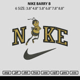 Nike Barry B Embroidery File 6 sizes