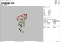 Nike Basket Embroidery File 4 sizes