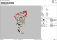 Nike Basket Embroidery File 4 sizes