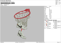 Nike Basket Embroidery File 4 sizes