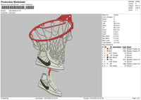 Nike Basket Embroidery File 4 sizes