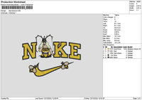 Nike Bee 1012 Embroidery File 6 sizes