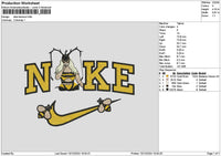 Nike Bee 1012 Embroidery File 6 sizes