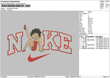 Nike Betty 1408 Embroidery File 6 sizes