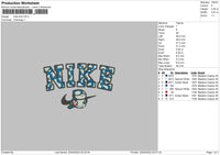 Nike Bird Embroidery File 4 size
