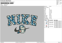 Nike Bird Embroidery File 4 size