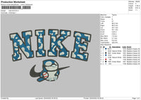 Nike Bird Embroidery File 4 size