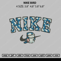 Nike Bird Embroidery File 4 size