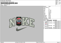 Nike Pepsi 0211 Embroidery File 6 sizes