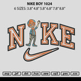 Nike Boy 1024 Embroidery File 6 sizes