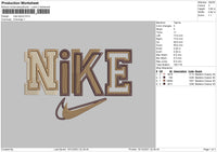 Nike Block Embroidery File 4 size