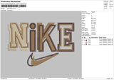 Nike Block Embroidery File 4 size