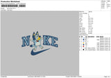 Nike Bluey Embroidery File 6 sizes