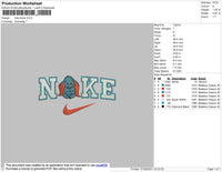 Nike Bona Embroidery File 4 size
