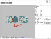 Nike Bona Embroidery File 4 size