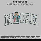 Night Boogie V2 Embroidery File 6 sizes