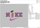 Nike Boo V2 Embroidery File 6 sizes