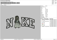 Nike Bride Of Chucky Embroidery File 5 sizes