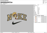 Nike Buttercup01 Embroidery File 6 sizes