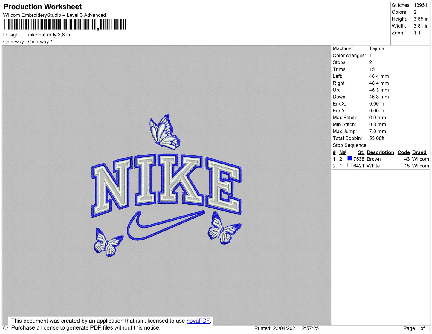 Nike Butterfly