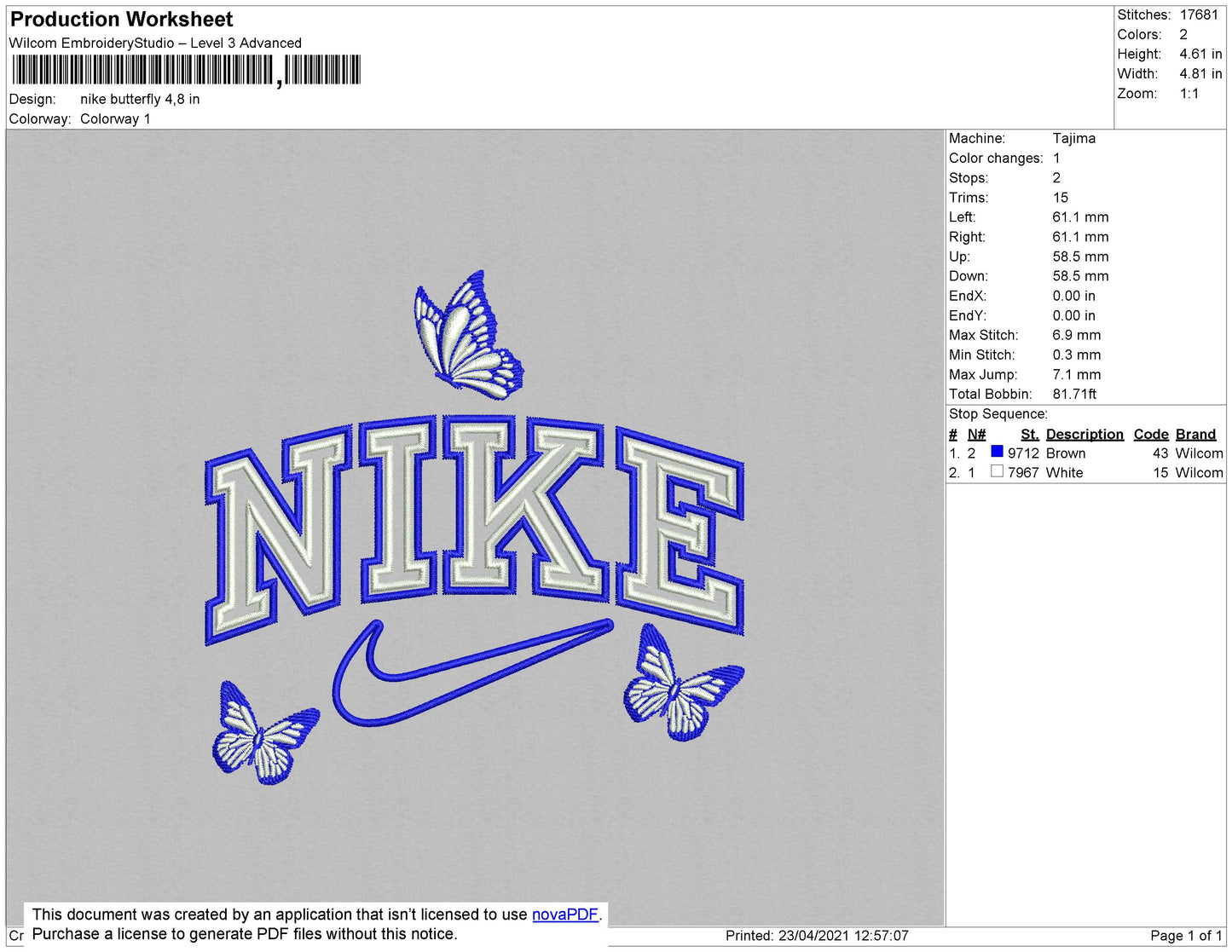 Nike Butterfly