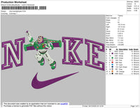 Nike Buzz Lightyear Embroidery File 3 size