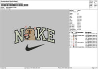 Nike Capybara V1 Embroidery File 6 sizes