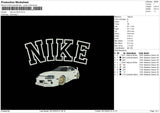 White Car 0412 Embroidery File 6 sizes