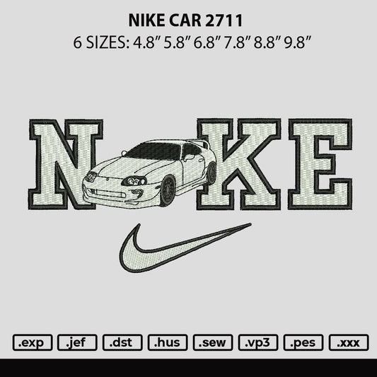 Nike Car 2711 Embroidery File 6 sizes